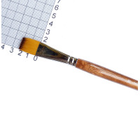 Кисть синтетика плоская 1001 F, ArtMaster №18