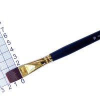Кисть синтетическая плоская 1075 F Art Master №16