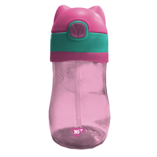 Бутылка для воды YES 350 мл, розовая