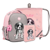 Набор для школьника с рюкзаком YES H-100_Collection Doggy Ballet