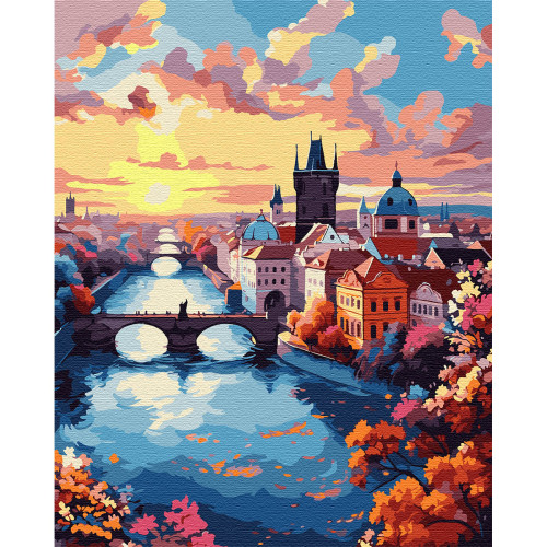 Картина по номерам SANTI Отпуск в Праге 40х50 см