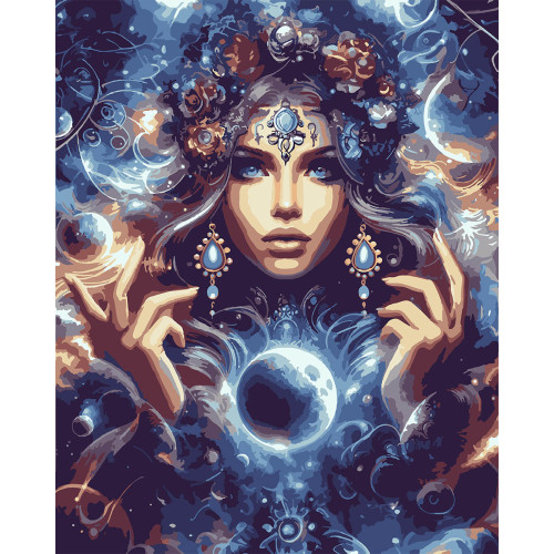 Картина по номерам SANTI Магия, 40x50 см метал. краски
