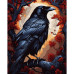 Картина по номерам SANTI Черный ворон, 40x50 см