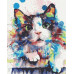 Картина за номерами Riviera Blanca Барвиста кішка 40x50 см (RB-0048)