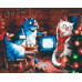 Картина за номерами Riviera Blanca Сині коти 40x50 см (RB-0314)