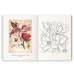Книга раскраска Цветы, 23 ботанические иллюстрации 16,5x21 см, 96 стр