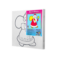 Набір для розпису по контуру Riviera Blanca Дід Мороз 25x25 см (КА-005) Набір для розпису по контуру Riviera Blanca Дід Мороз 25x25 см (КА-005)