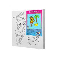 Набір для розпису по контуру Riviera Blanca Мавпа 25x25 см (КА-015) Набір для розпису по контуру Riviera Blanca Мавпа 25x25 см (КА-015)