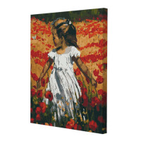 Картина за номерами Riviera Blanca Дівчинка в маках 40x50 см (RB-0385)