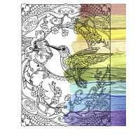 Картина разрисовка антистресс Riviera Blanca Колибри 40x50 см (RB-0614) Картина разрисовка антистресс Riviera Blanca Колибри 40x50 см (RB-0614)