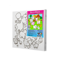 Набір для розпису по контуру Riviera Blanca Ферма 25x25 см (КА-048) Набір для розпису по контуру Riviera Blanca Ферма 25x25 см (КА-048)