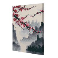 Картина по номерам Riviera Blanca Ветвь сакуры 40x50 см (RB-0384)