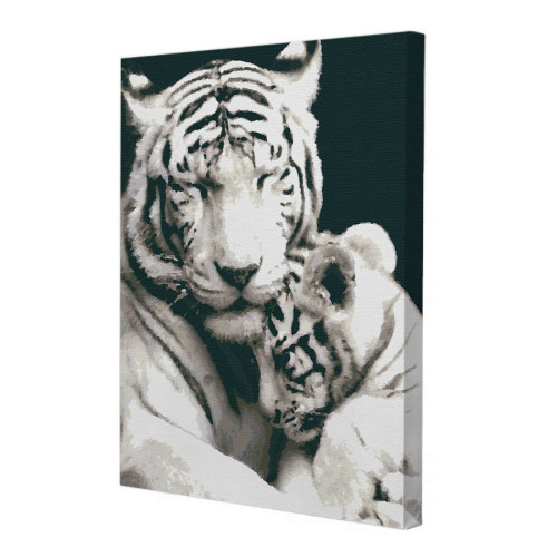 Картина за номерами Riviera Blanca Смугаста родина 40x50 см (RB-0423)