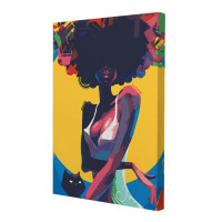 Картина за номерами Riviera Blanca Неонова кішка 28x40 см (RB-0699)