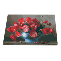 Картина по номерам Riviera Blanca Натюрморт с маками 28x40 см (RB-0722)