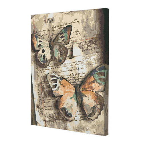 Картина по номерам Riviera Blanca Бумажные бабочки 40x50 см (RB-0727)