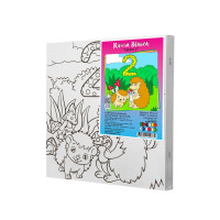 Набор для росписи по контуру Riviera Blanca Цифра 2 25x25 см (КА-113)