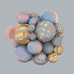Набор картин по номерам с красками металликами Bubbles (ITR-032) 2 шт в наборе