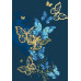 Набор картин по номерам с красками металликами Butterflies (ITR-036) 2 шт в наборе