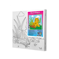 Набор для росписи по контуру Riviera Blanca Тигрёнок 25x25 см (КА-158)