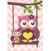 Набор картин по номерам Cute owls (ITR-063) 3 шт в наборе