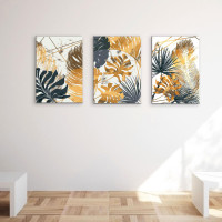 Набор картин по номерам с красками металликами Тропические узоры (ITR-066) 3 шт в наборе Набор картин по номерам с красками металликами Тропические узоры (ITR-066) 3 шт в наборе