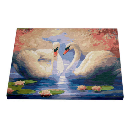 Картина по номерам Riviera Blanca Белые лебеди (40x50) (RB-0002)