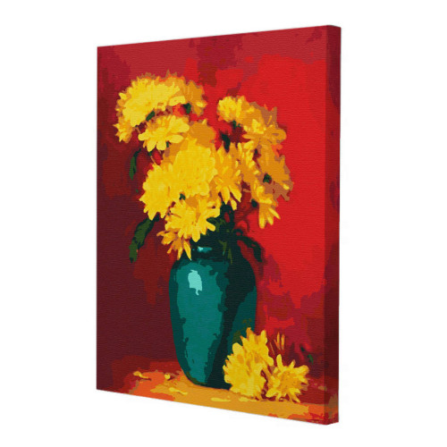 Картина по номерам Riviera Blanca Желтые хризантемы 40x50 см (RB-0246)