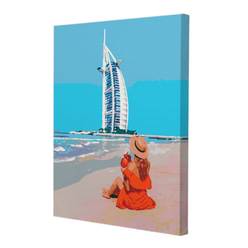Картина по номерам Riviera Blanca Под парусом Дубая 40x50 см (RB-0339)