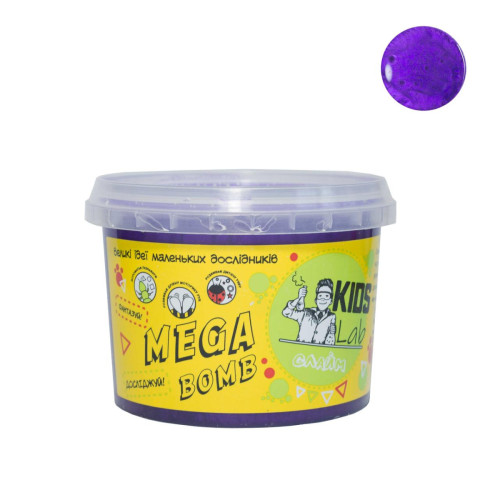 Слайм фіолетовий №16 KIDS LAB 350 г