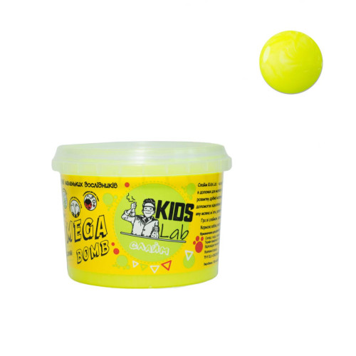 Слайм лимонний №03 KIDS LAB 350 г
