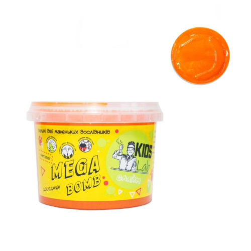 Слайм помаранчевий №06 KIDS LAB 350 г