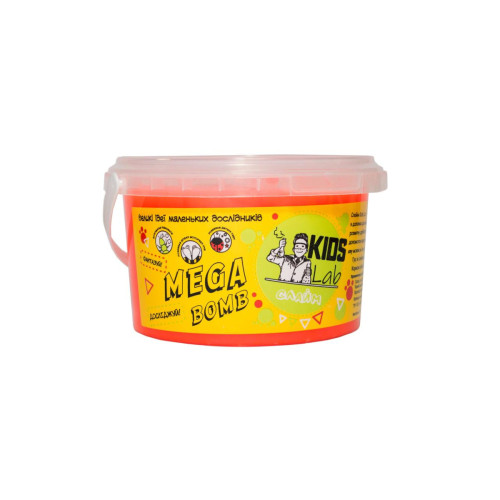Слайм жовто-жовтогарячий №04 KIDS LAB 500 г
