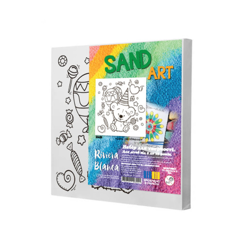 Набор для рисования песком Riviera Blanca День рождения 25x25 см (КГ1-04)