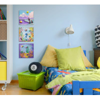 Набор картин с гипсовыми фигурками Детская комната №2 (ITR-027) 3 шт в наборе