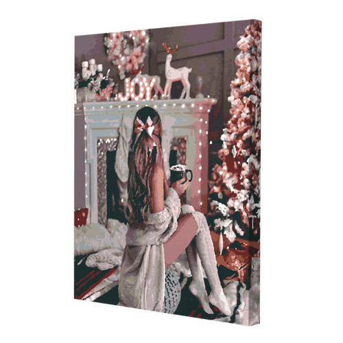 Картина по номерам с подсветкой Riviera Blanca Рождественские огни 40x50 см (ГР-014)