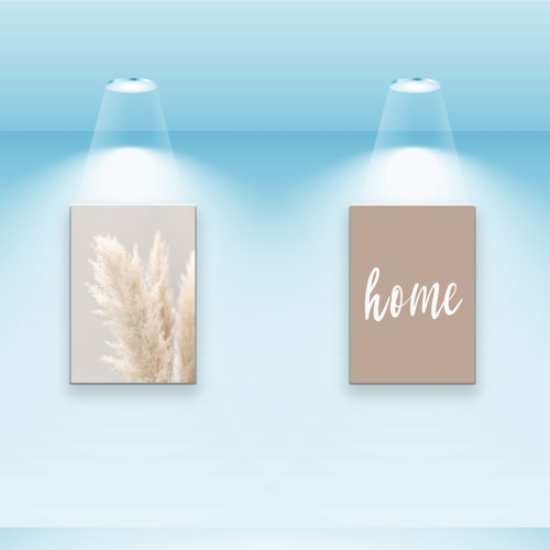 Комплект постерів, полотно на підрамнику HOME (PS-021) 40x28 см - 2 шт у наборі
