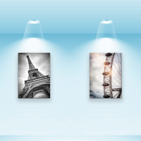 Комплект постерів, полотно на підрамнику Лондонське око (PS-029) 40x28 см - 2 шт у наборі