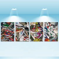 Комплект постеров, холст на подрамнике Shoes (PS-060) 40x28 см - 4 шт в наборе