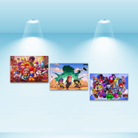 Комплект постерів, полотно на підрамнику Brawl Stars (PS-089) 40x28 см - 3 шт у наборі