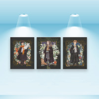 Комплект постеров, холст на подрамнике Гарри Поттер (PS-094) 40x28 см - 3 шт в наборе