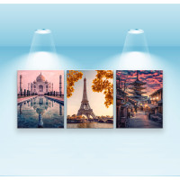 Комплект постерів, полотно на підрамнику Архітектурні пам'ятники (PS-122) 40x50 см - 3 шт у наборі Комплект постерів, полотно на підрамнику Архітектурні пам'ятники (PS-122) 40x50 см - 3 шт у наборі