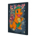 Комплект постерів, полотно на підрамнику Charmander Pikachu (PS-172) 40x50 см - 3 шт у наборі