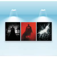Комплект постеров, холст на подрамнике The Batman (PS-175) 40x50 см - 3 шт в наборе