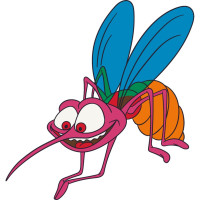 Дитяча розмальовка Комарик 15048-AC, 25х30 см Дитяча розмальовка Комарик 15048-AC, 25х30 см