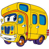 Детская раскраска Фургончик 15070-AC, 25х30 см Детская раскраска Фургончик 15070-AC, 25х30 см