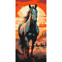 Картина за номерами Horse art 11541-AC, 40х80 см