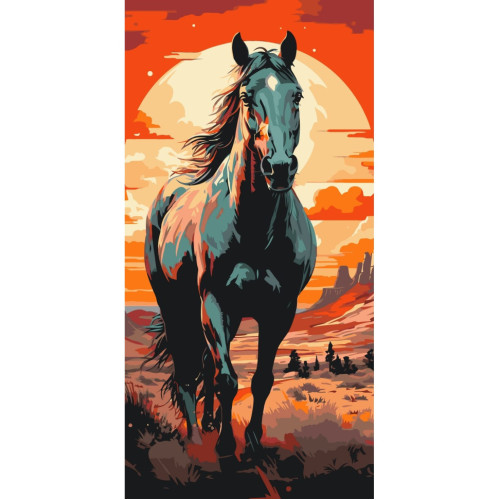Картина по номерам Horse art 11541-AC, 40х80 см