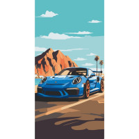 Картина по номерам Sports car 12503-AC, 40х80 см