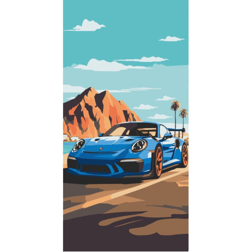 Картина по номерам Sports car 12503-AC, 40х80 см